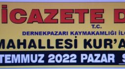 Gülen Köyü Kur’an Kursu icazetine Davet  31 Temmuz 2022 Pazar