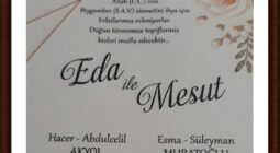 Davetlimsiniz Eda Akyol & Seyit Mesut Muratoğlu Evleniyoruz.