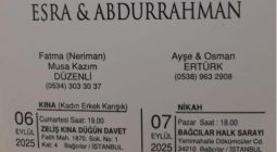 Davetlimsiniz Esra Düzenli – Abdurrahman Ertürk Evleniyoruz 